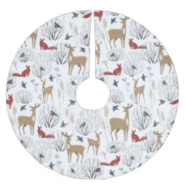 Saia Para Árvore De Natal De Poliéster Magic Winter Wonderland