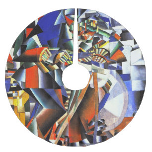Saia Para Árvore De Natal De Poliéster Malevich Kazimir O Knifegrinder