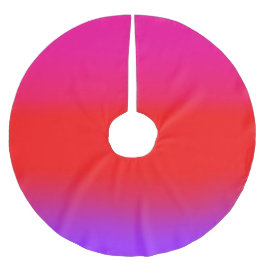 Saia Para Árvore De Natal De Poliéster Mambre Vermelho Magenta Festivo Roxo