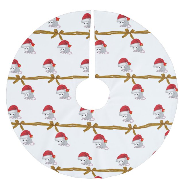 Saia Para Árvore De Natal De Poliéster Maravilha da Camisa de Natal (Frente)