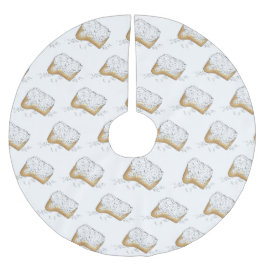 Saia Para Árvore De Natal De Poliéster Mardi Gras Beignet Paery New Orleans Louisiana