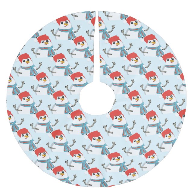 Saia Para Árvore De Natal De Poliéster Merry Christmas!! (Frente)