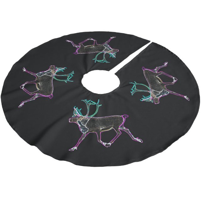 Saia Para Árvore De Natal De Poliéster Metrô elétrico (Inclinado)