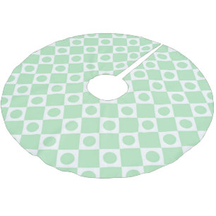 Saia Para Árvore De Natal De Poliéster Mod Retro 60's Mint