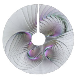 Saia Para Árvore De Natal De Poliéster Modern Abstrato Shy Fantasy Figura Arte Fractal