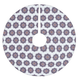 Saia Para Árvore De Natal De Poliéster Na moda Purple Mandala