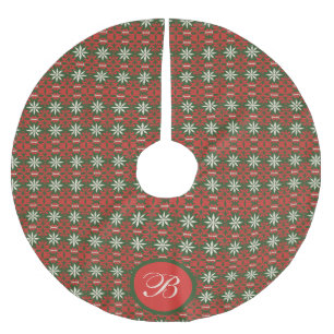 Saia Para Árvore De Natal De Poliéster Natais vintages personalizados/inverno