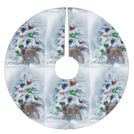 Saia Para Árvore De Natal De Poliéster Natal belga Malinois