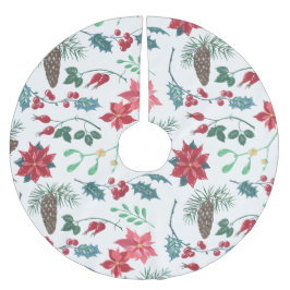 Saia Para Árvore De Natal De Poliéster Natal botânico tradicional