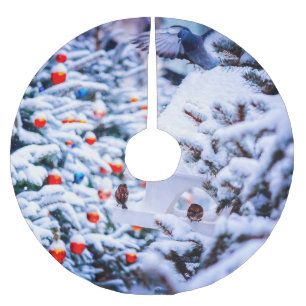 Saia Para Árvore De Natal De Poliéster Natal é encantador