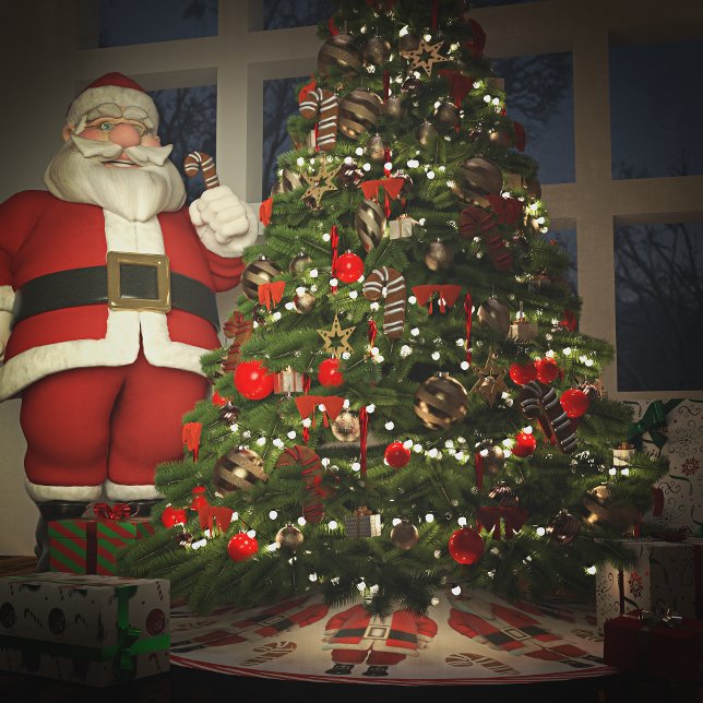 Saia Para Árvore De Natal De Poliéster Natal e Natal (Criador carregado)