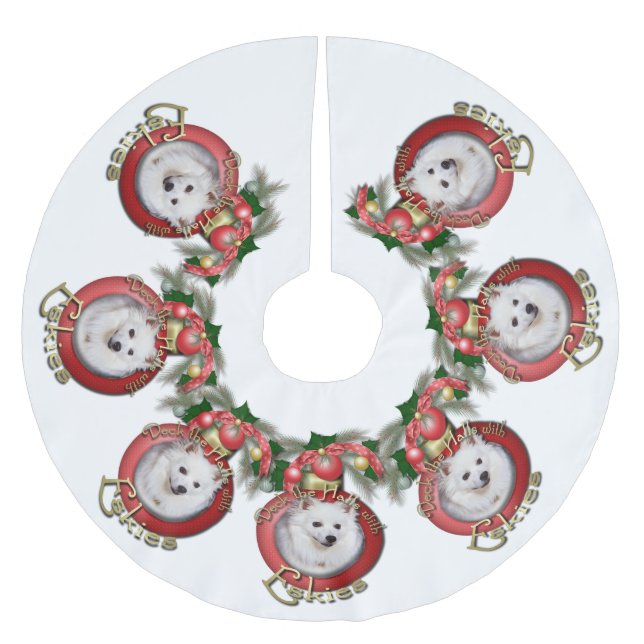 Saia Para Árvore De Natal De Poliéster Natal - plataforma os salões - Eskies (Frente)