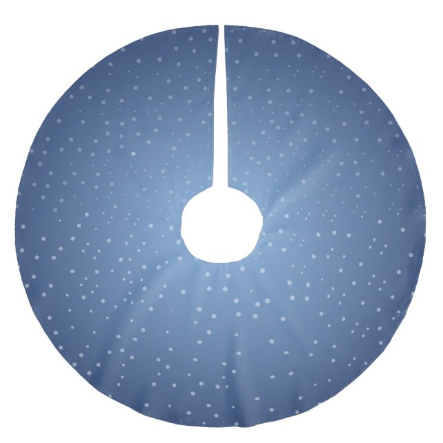 Saia Para Árvore De Natal De Poliéster Neve de Natal (Frente)