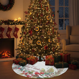 Saia Para Árvore De Natal De Poliéster Noite de Natal personalizado