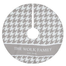 Nome da Família Bark Greige Houndstooth