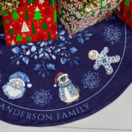 Saia Para Árvore De Natal De Poliéster Nome Personalizado Chinoiserie Natal