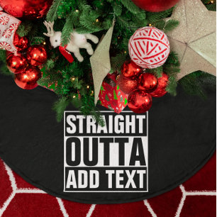 Saia Para Árvore De Natal De Poliéster O HETERO OUTTA - adicione seu texto aqui/criar-lo