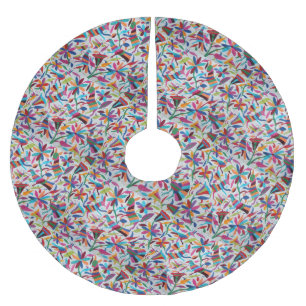 Saia Para Árvore De Natal De Poliéster Oaxaca México Boho étnico latino-americano maia