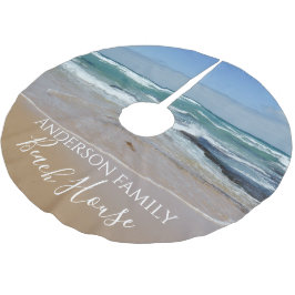 Saia Para Árvore De Natal De Poliéster Ocean Beach