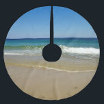 Saia Para Árvore De Natal De Poliéster Ondas e Sandy Beach de oceano<br><div class="desc">Praia bonito do oceano com ondas de quebra e os céus azuis em um dia de verão em Cape Cod.</div>