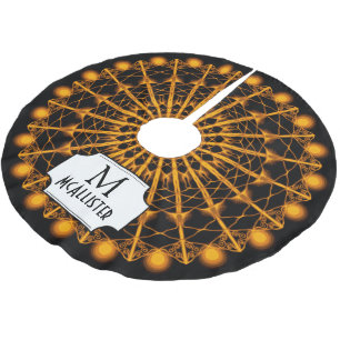 Saia Para Árvore De Natal De Poliéster Ouro dos anos 20 - Sunburst - Personalizado