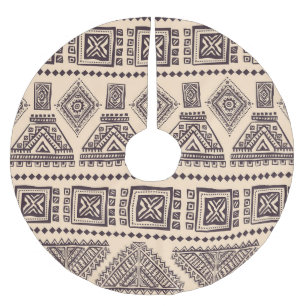 Saia Para Árvore De Natal De Poliéster Padrão comercial tribal, étnico, vintage