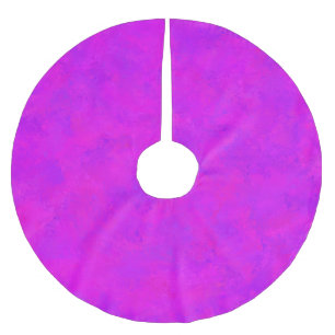 Saia Para Árvore De Natal De Poliéster Padrão de Abstrato rosa púrpura