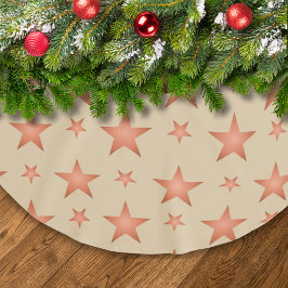 Saia Para Árvore De Natal De Poliéster Padrão de amido em laranja de gradiente de terraco