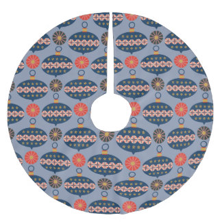 Saia Para Árvore De Natal De Poliéster Padrão de Balas de Natal Muito Feliz