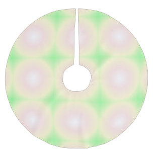 Saia Para Árvore De Natal De Poliéster Padrão de Gradiente Óptico 3D Branco Rosa Verde Pá