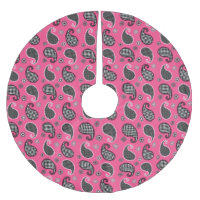 Padrão de salsa, rosa-fúcsia, preto e branco