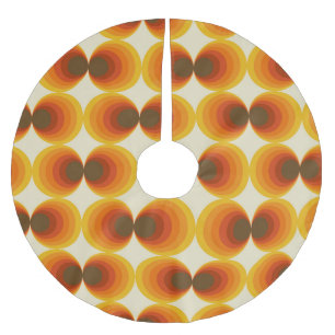 Saia Para Árvore De Natal De Poliéster Padrão Geométrico Colorido do Abstrato