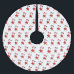 Saia Para Árvore De Natal De Poliéster Papai Noel Pinguim Pronta para o Natal<br><div class="desc">Um adorável Papai noel de pinguim pronto para a véspera de Natal com amigos e familiares.</div>