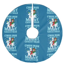 Saia Para Árvore De Natal De Poliéster papais noeis de natal joe biden kamala harris unic