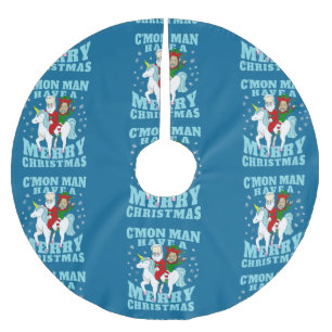 Saia Para Árvore De Natal De Poliéster papais noeis de natal joe biden kamala harris unic