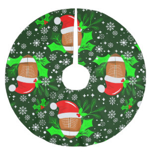 Saia Para Árvore De Natal De Poliéster papais noeis esportivos de natal feios