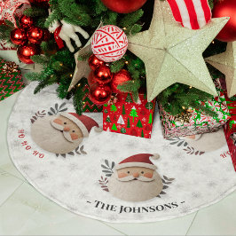 Saia Para Árvore De Natal De Poliéster Papais noeis Personalizados - Decoração de Natal R