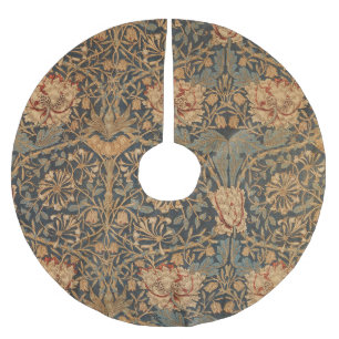 Saia Para Árvore De Natal De Poliéster Papel de parede rico William Morris Honeysuckle
