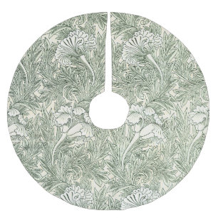 Saia Para Árvore De Natal De Poliéster Papel de Parede Tulipa de William Morris Clássico 