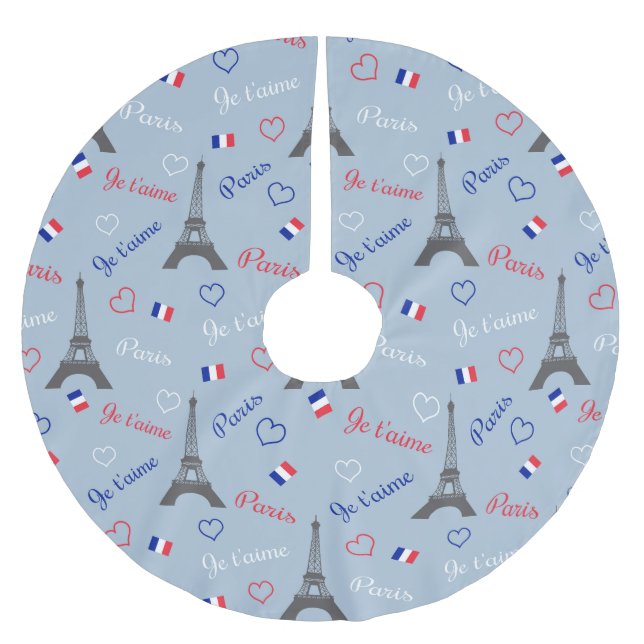 Saia Para Árvore De Natal De Poliéster Paris (Frente)