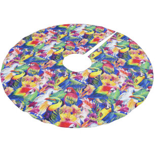 Saia Para Árvore De Natal De Poliéster Partes de Aquarela