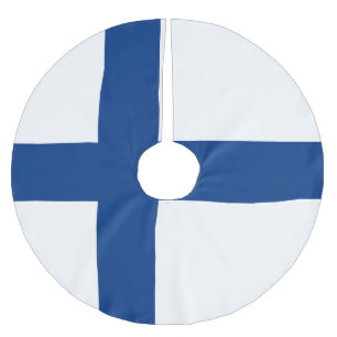 Saia Para Árvore De Natal De Poliéster pavilhão da Finlândia