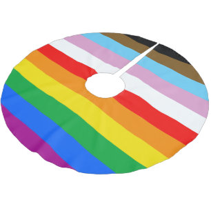 SAIA PARA ÁRVORE DE NATAL DE POLIÉSTER PAVILHÃO LGBTQ+ INCLUSIVE PRIDE