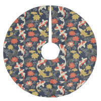Peixe Koi Elegante e Padrão de Lótus