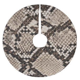 Saia Para Árvore De Natal De Poliéster Pele de cobra: fundo texturizado.