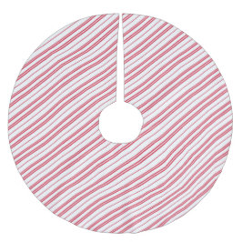 Saia Para Árvore De Natal De Poliéster Peppermint Christmas Candy Cane Stripes