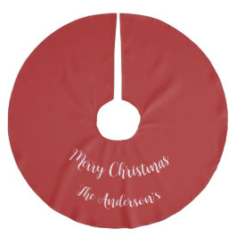Saia Para Árvore De Natal De Poliéster Personalize Vermelho Branco Feliz Natal Férias Fel