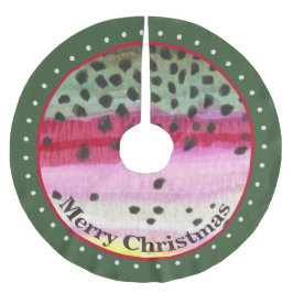 Saia Para Árvore De Natal De Poliéster Pesca de mosca incomum