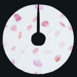 Saia Para Árvore De Natal De Poliéster Pétalas de Rosa de Pêssego Rosa Romântica<br><div class="desc">Pétalas de Rosa de Pêssego Rosa Romântica</div>