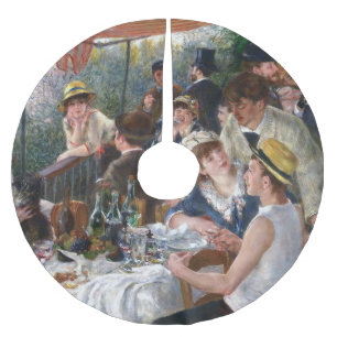 Saia Para Árvore De Natal De Poliéster Pierre-Auguste Renoir - Luncheon do Partido Barco